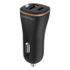 Duracell DR6026A cargador de dispositivo móvil Teléfono móvil Negro Encendedor de cigarrillos Auto